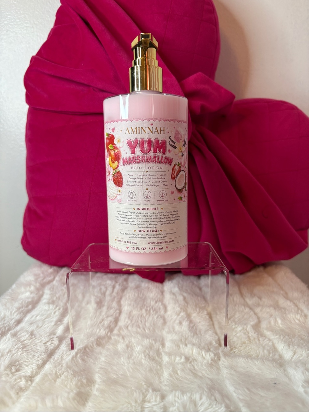 Aminnah Yum Marshmallow Pink Body Lotion